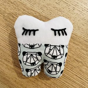 Pochette à dent de lait - Panda origami