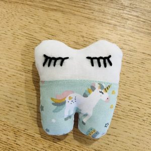 Pochette à dent de lait - Licorne bleu
