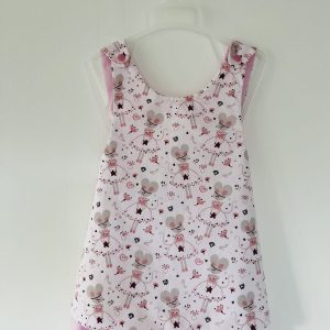 Ensemble tablier  bloomer - Souris danseuse - Uni parme