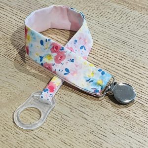 Attache tétine - Fleurs du printemps