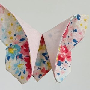 Barette papillon - Fleurs du printemps