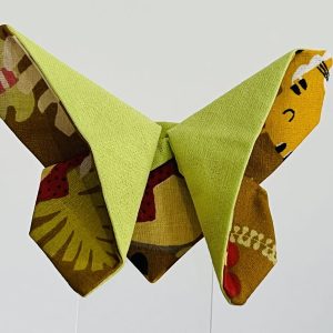 Barette papillon - Savane Moutarde