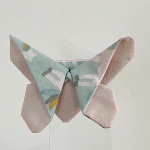 Barette papillon - Licorne bleue