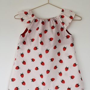 Robe encolure élastique - Fraise