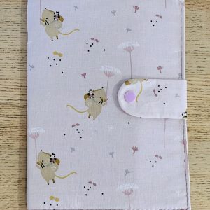 Carnet de santé - Souris et fleurs
