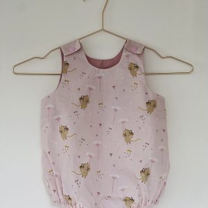 Barboteuse - Souris et fleurs