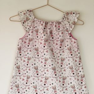 Robe encolure élastique - Souris danseuse