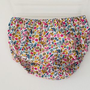 Bloomer - Fleurs fuchsia et moutarde