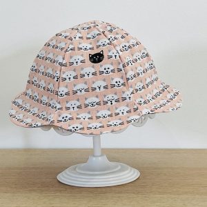 Chapeau - Petits chats - Uni gris