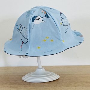 Chapeau - Requin - Uni bleu