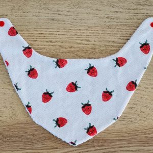 Bavoir bandana - Fraise