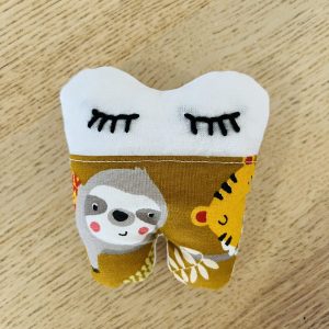 Pochette à dent de lait - Savane moutarde